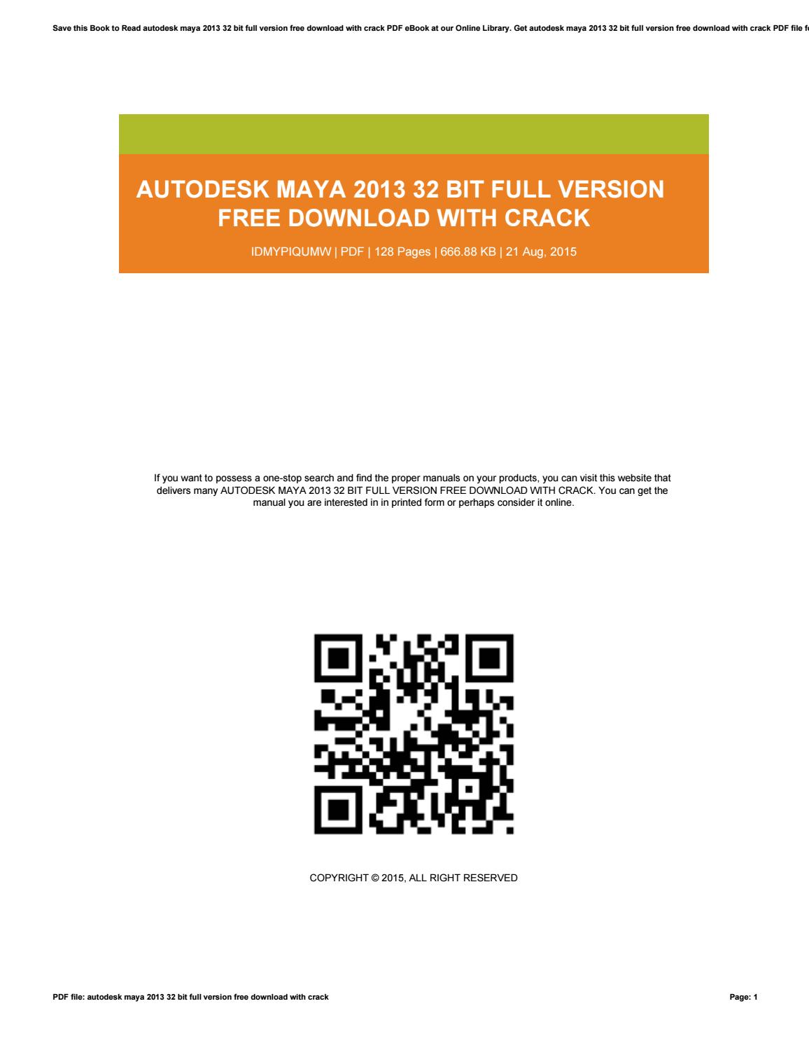Autodesk Maya 2013 64 Bit Crack Download